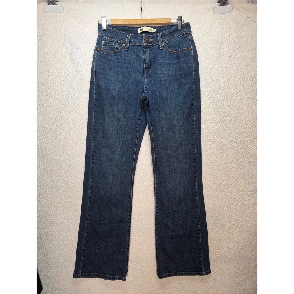 Levi's 529 Curvy Bootcut Jeans Women Size 10 Blue Excellent Dark Wash Denim
